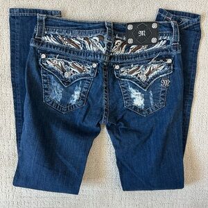 Miss Me signature skinny low rise denim jeans size 27